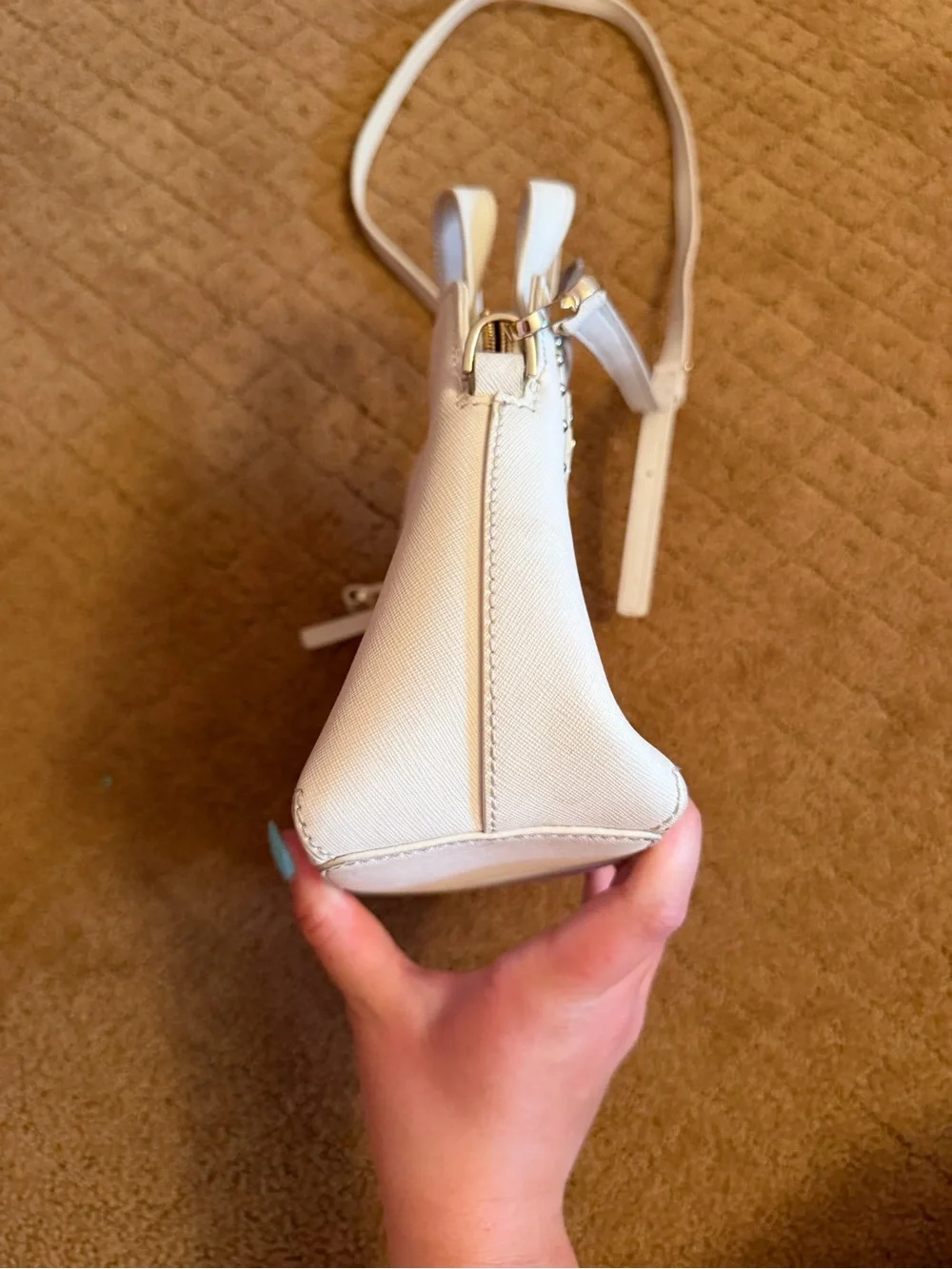 Kate spade bright white owl 2017 limited edition leather crossbody bag